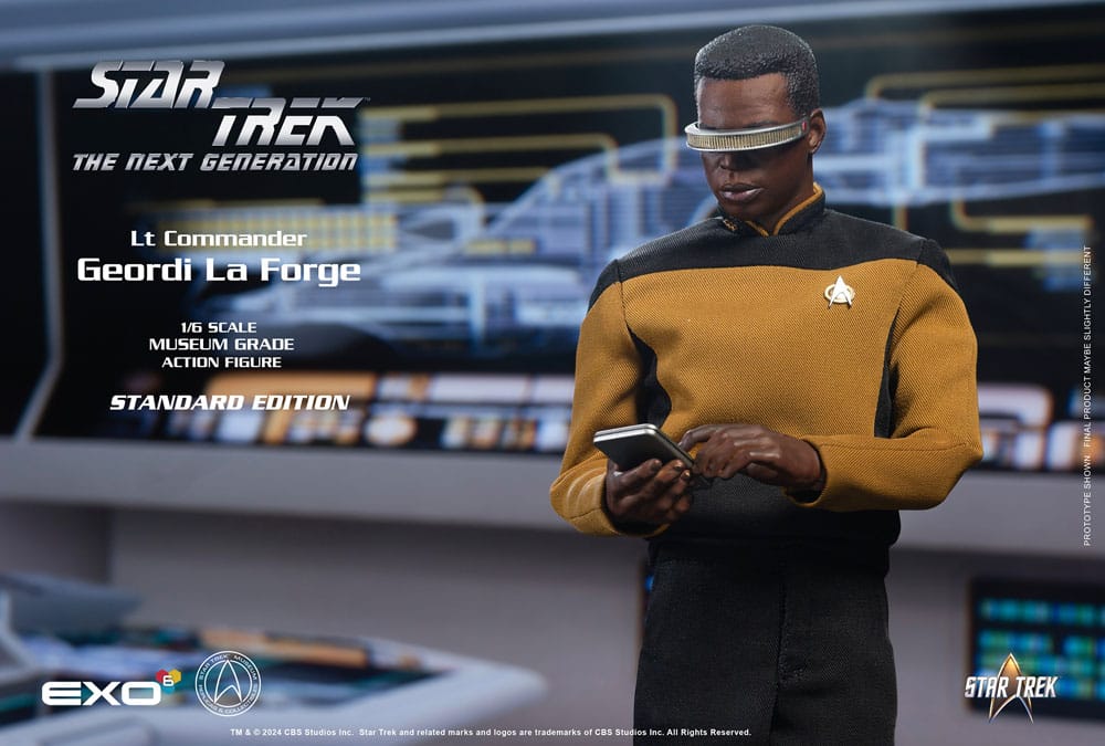 Star Trek: The Next Generation Action Figure 1/6 Lt. Commander Geordi La Forge (Standard Version) 28 cm