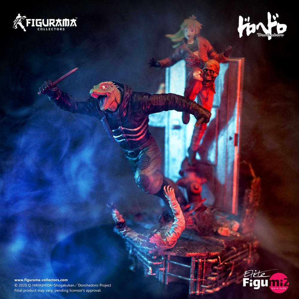 Dorohedoro Elite FigumiZ Diorama 1/8 Caiman & Nikaido 37 cm Statues