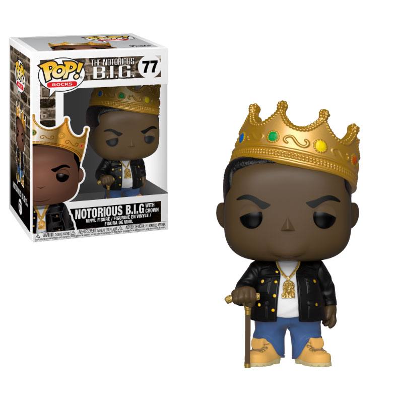 Notorious B.I.G. POP! Rocks Vinyl Figure Notorious B.I.G. with Crown 9 cm POP! Figures