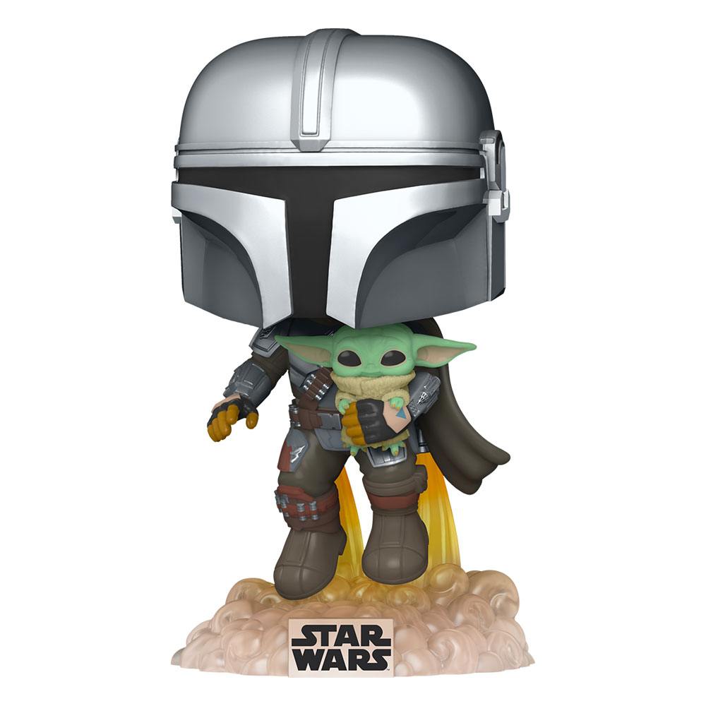 Star Wars The Mandalorian POP! TV Vinyl Figure Mando Flying w/ Jet Pack 9 cm Funko POP
