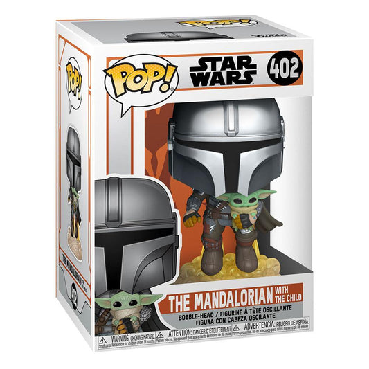 Star Wars The Mandalorian POP! TV Vinyl Figure Mando Flying w/ Jet Pack 9 cm Funko POP