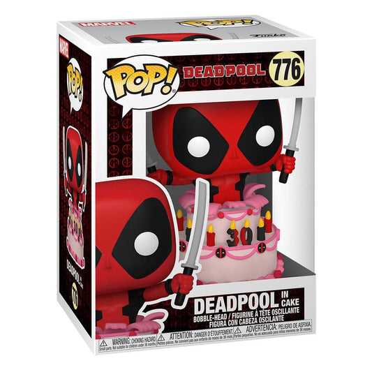 Marvel Deadpool 30th Anniversary POP! Vinyl Figure Deadpool in Cake 9 cm