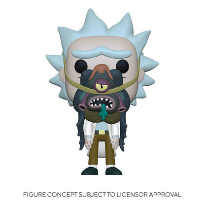 Rick & Morty POP! Animation Vinyl Figure Rick w/ Glorzo 9 cm