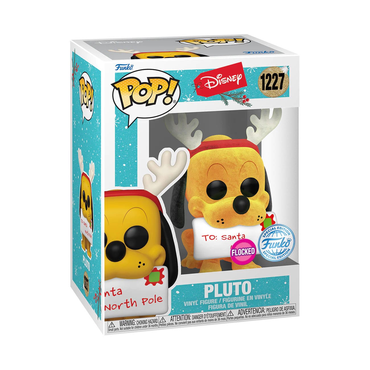 Disney POP! Vinyl Figure Holiday Pluto (Flocked) Special Edition 9 cm