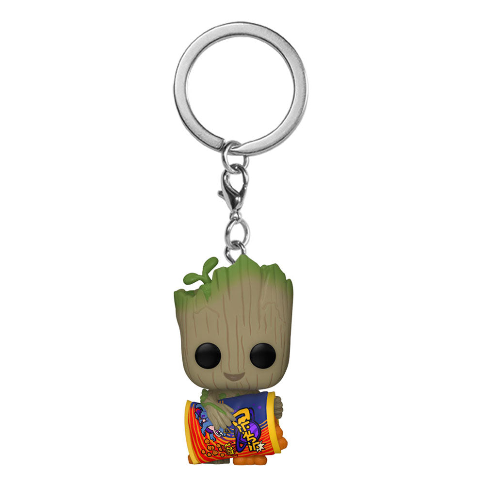 I Am Groot POP! Vinyl Keychains 4 cm Groot w/ Cheese Puffs Display (12) Funko POP