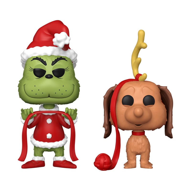 The Grinch(Anniversary) POP! Books Vinyl Figures 2-Pack Grinch w/ Max 9 cm Funko POP