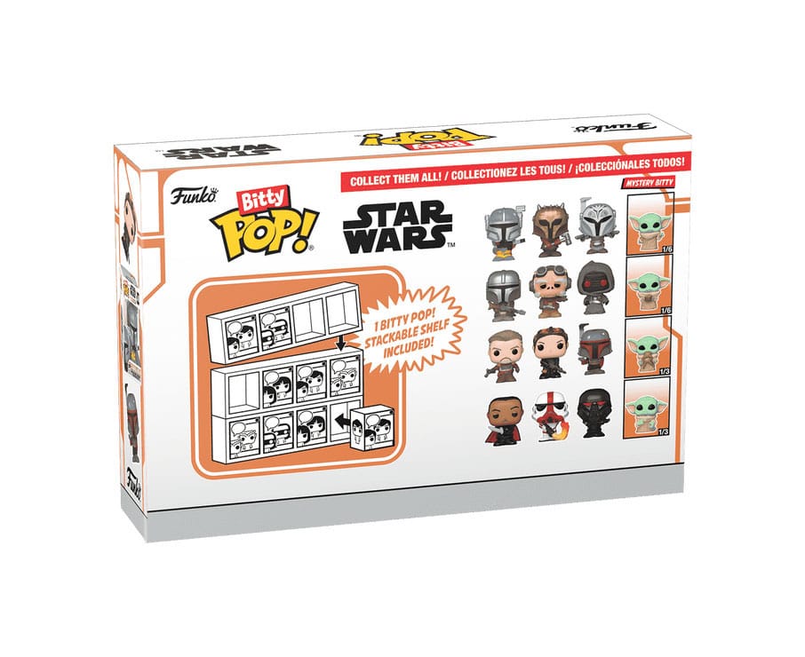Star Wars: Mandalorian Bitty POP! Vinyl Figure 4-Pack  Moff Gideon 2,5 cm