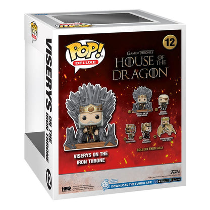 House of the Dragon POP! Deluxe Vinyl Figure Viserys on Throne 9 cm