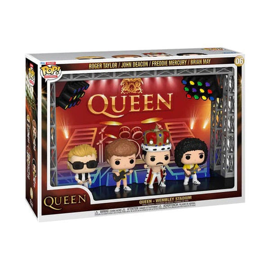 Queen POP Moments Deluxe Vinyl Figures 4-Pack Wembley Stadium Funko POP