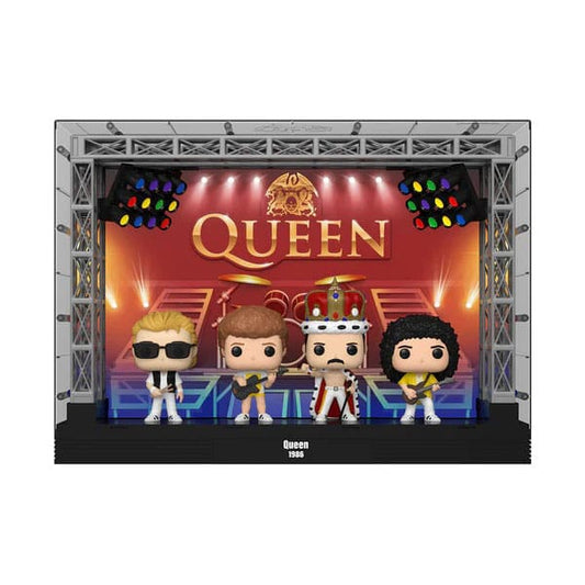 Queen POP Moments Deluxe Vinyl Figures 4-Pack Wembley Stadium Funko POP
