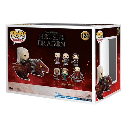 House of the Dragon POP! Rides Deluxe Vinyl Rhaenys Targaryen with Meleys 9 cm Funko POP
