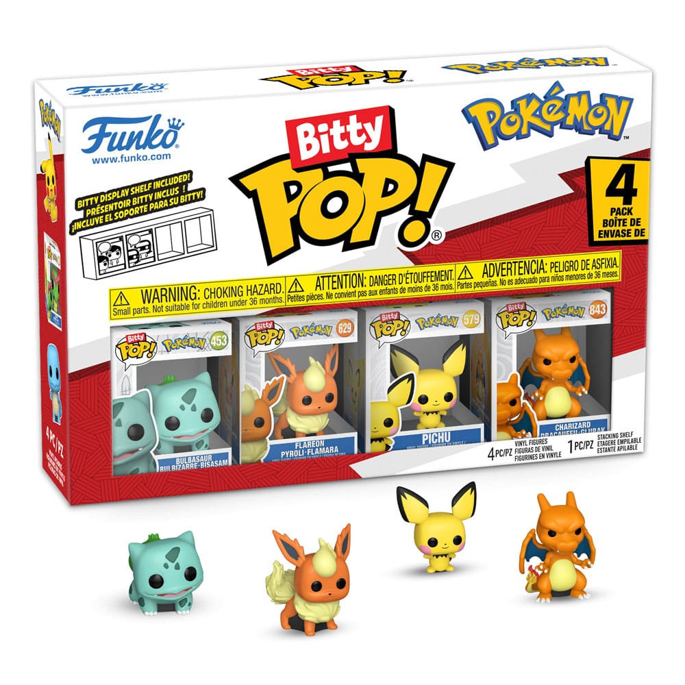 Pokémon Bitty POP! Vinyl Figure 4-Pack Series 3 2 cm Funko POP