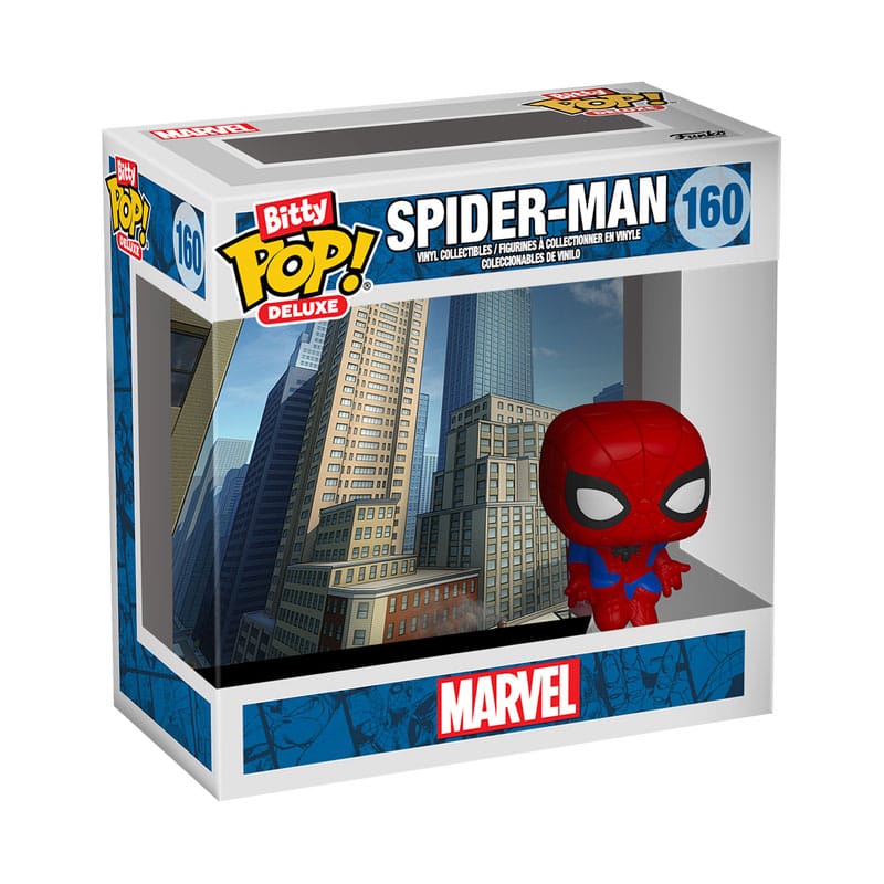 Spider-Man Bitty POP! Deluxe Vinyl Figure Spider-Man(Cityscape) Display (12) 2,5 cm Funko POP Mini-figures