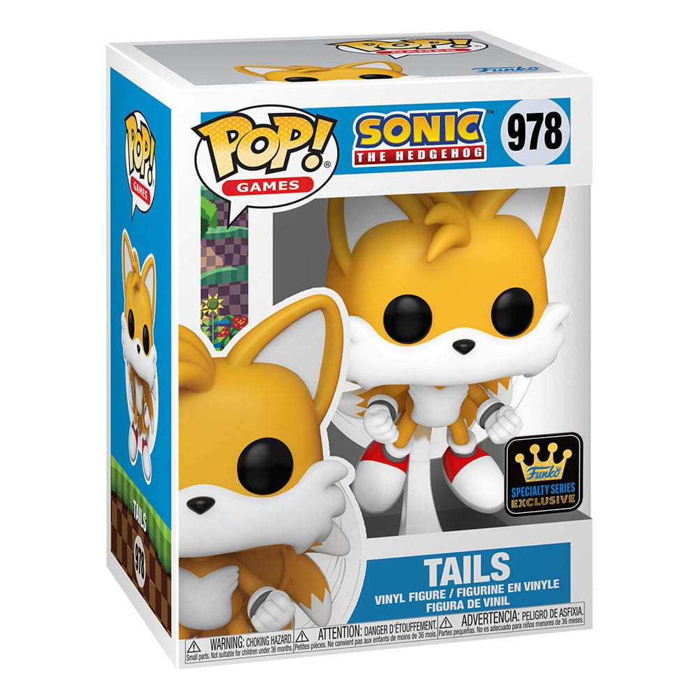 Sonic The Hedgehog POP! Games Vinyl Figures Tails(Flying)(FL) w/CH 9 cm Assortment (6) Funko POP POP! Figures