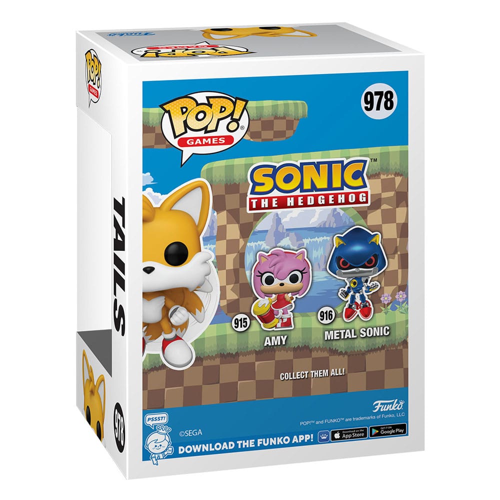 Sonic The Hedgehog POP! Games Vinyl Figures Tails(Flying)(FL) w/CH 9 cm Assortment (6) Funko POP