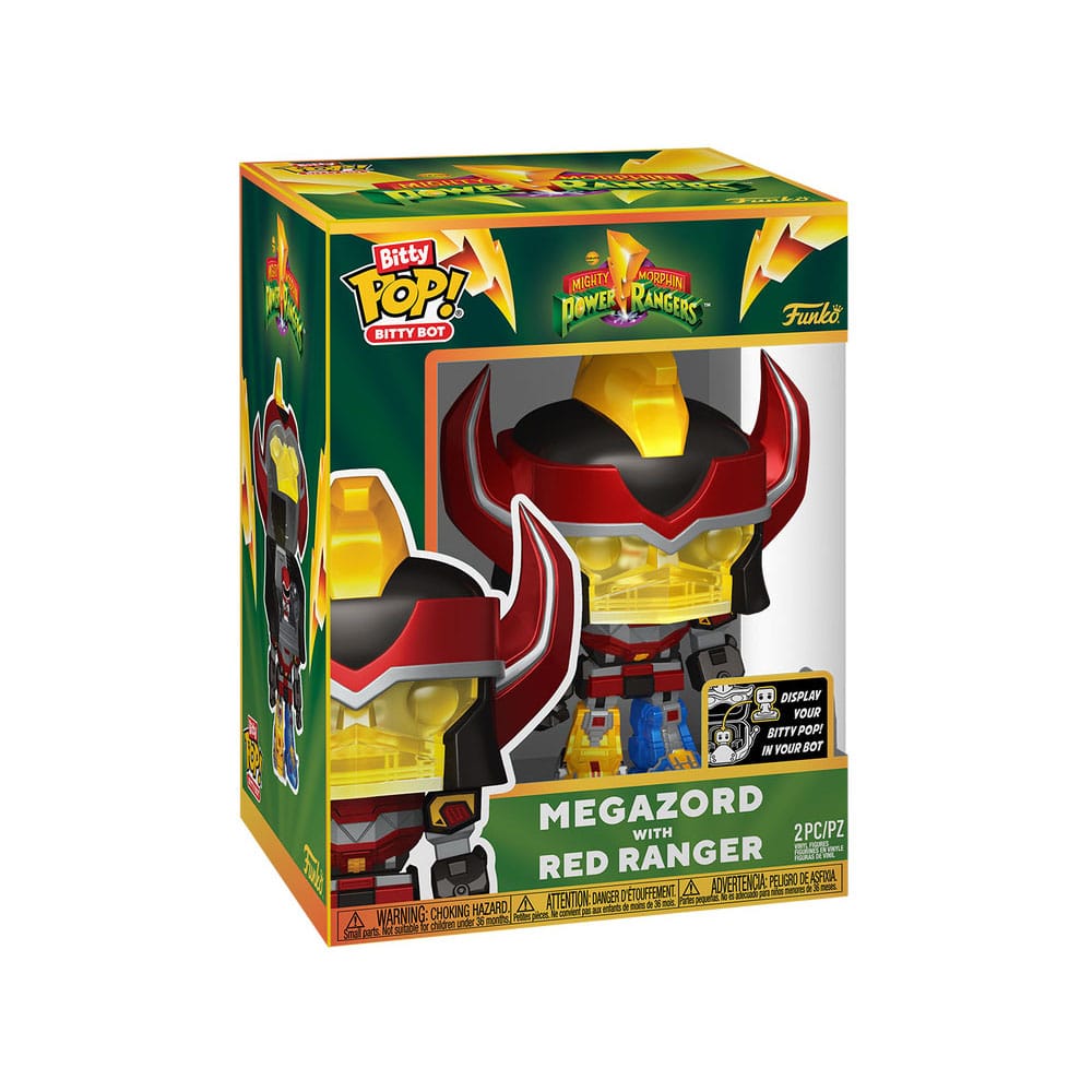 Mighty Morphin Power Rangers Bitty POP! Bots Figure 4-Pack Megazord with Red Ranger2,5 cm Funko POP