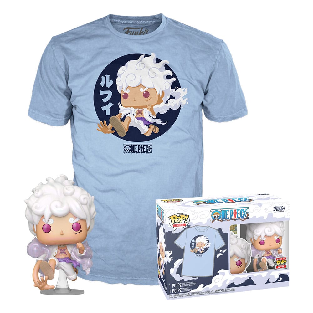 One Piece POP! & Tee Box Luffy Fifth Gear Size S Funko POP Mini-figures