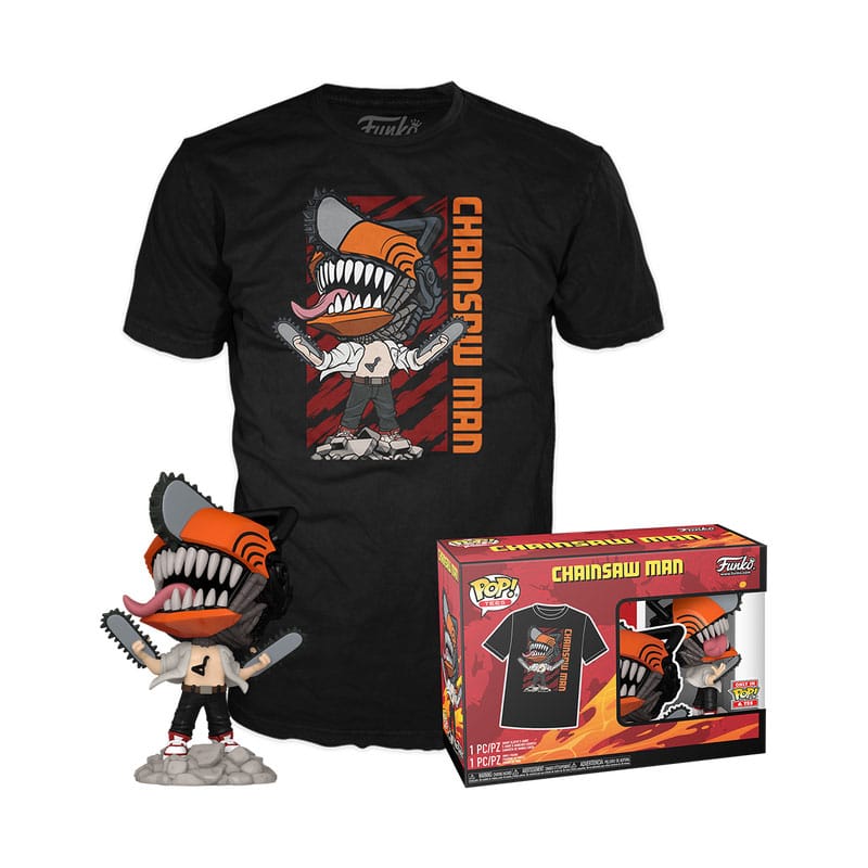 Chainsaw Man POP! & Tee Box Chainsaw Man Leaping Size XL Mini-figures