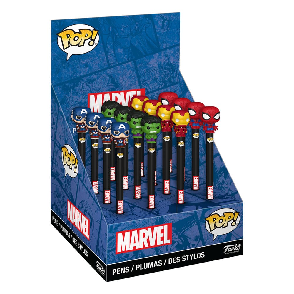 Marvel New Classics POP! Homewares Pens with Toppers Display (16) Funko POP