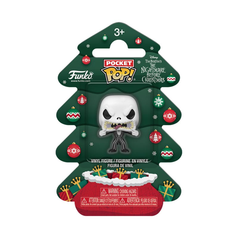 Nightmare before Christmas Holiday 2025 Pocket POP! Vinyl Keychains Jack Tree Holiday Box 4 cm Funko POP