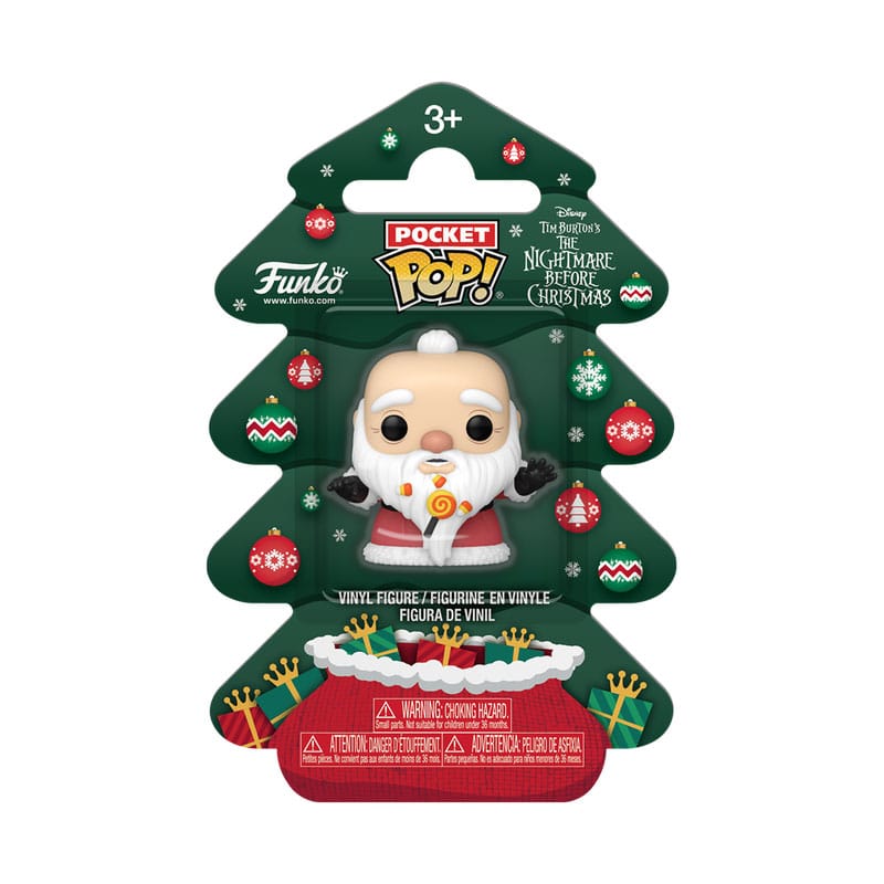 Nightmare before Christmas Holiday 2025 Pocket POP! Vinyl Keychains SandyCLS Tree Holiday Box 4 cm Funko POP