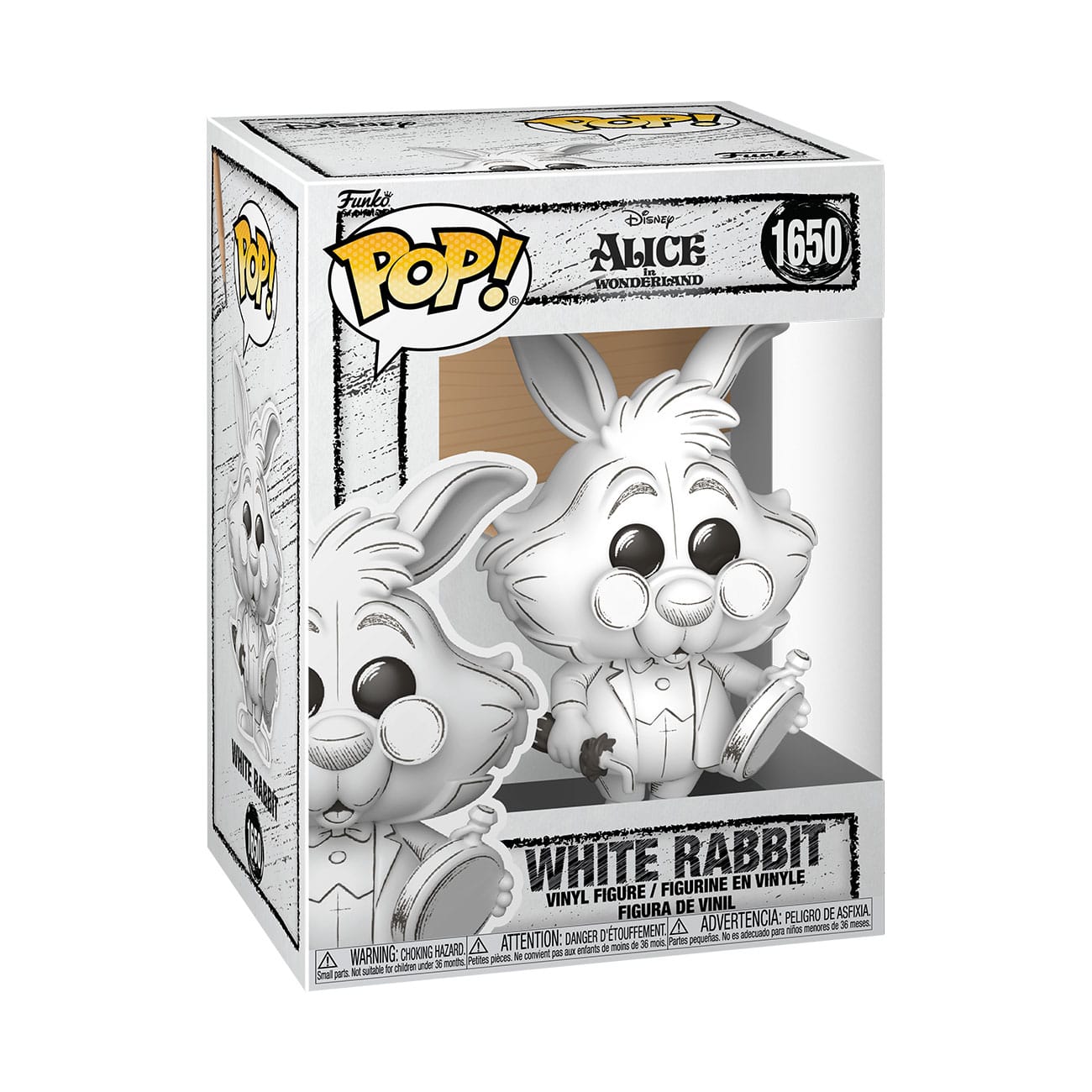 Disney POP! Vinyl Figure Sketched- White Rabbit 9 cm Funko POP