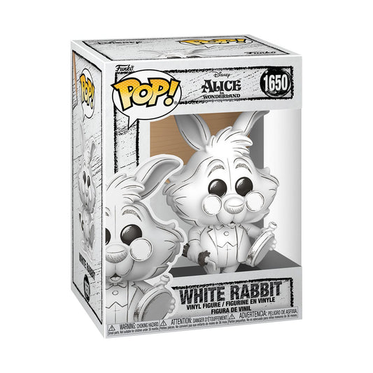 Disney POP! Vinyl Figure Sketched- White Rabbit 9 cm Funko POP