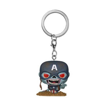 Marvel Zombies POP! Vinyl Keychains 4 cm Captain America Display (12) Funko POP