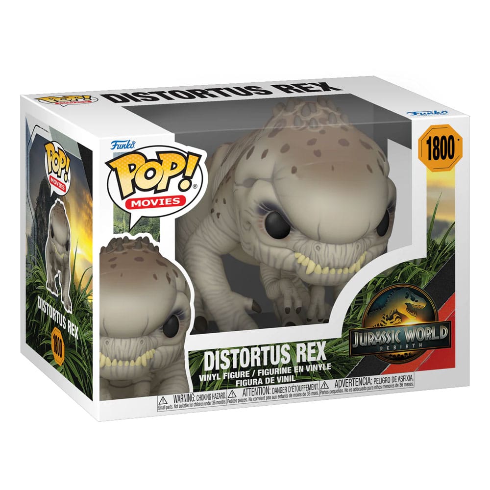 Jurassic World Rebirth POP! Movies Vinyl Figure Distortus Rex 9 cm Funko POP