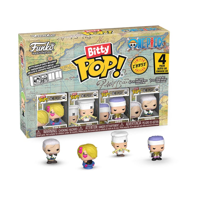 One Piece Bitty POP! Vinyl Figure 4-Pack Sanji 2,5 cm Funko POP