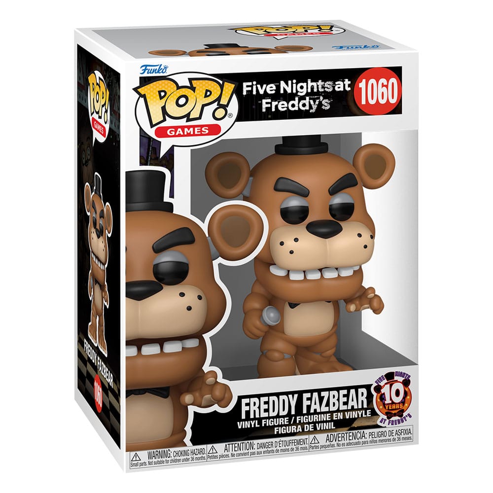 1060 Freddy Fazbear - Five Nights At Freddy’s 10Th Anniversary Fnaf Funko Pop Presale