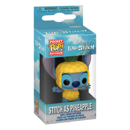 Lilo & Stitch Pocket POP! Vinyl Keychains 4 cm Stitch as Pineapple Display (12)