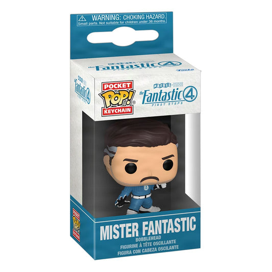 The Fantastic Four: First Steps POP! Vinyl Keychains 4 cm Mister Fantastic Display (12) Funko POP