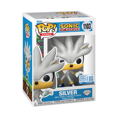 Sonic The Hedgehog POP! Games Vinyl Figure Silver The Hedgehog (FL) 9 cm