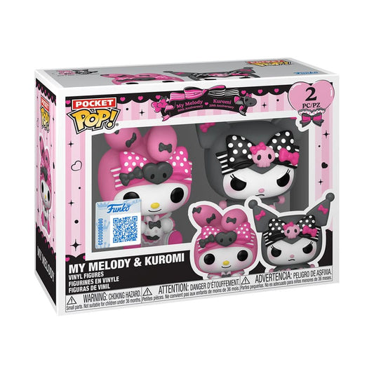 Hello Kitty POP! Vinyl Keychain 2-Pack My Melody & Kuromi 4 cm Funko POP