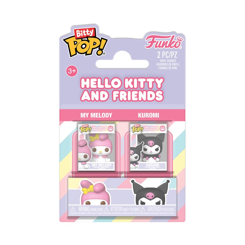 Hello Kitty Bitty POP! Vinyl Figures 2-Pack My Melody&Kuromi 2 cm Funko POP