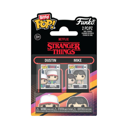 Stranger Things Bitty POP! Vinyl Figure 2-Pack Dustin & Mike 2,5 cm Funko POP POP! Figures Mini-figures