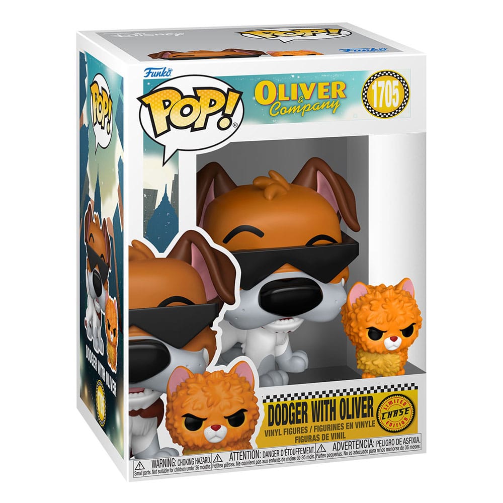 Oliver & Co. POP!&Buddy Movies Vinyl Figures Dodger w/Oliver w/Chase 9 cm Assortment (6)