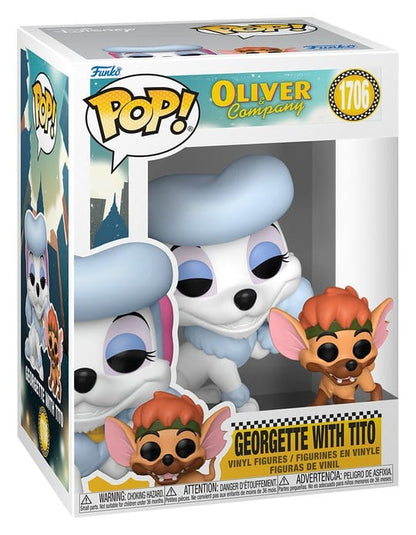 Oliver & Co. POP&Buddy Vinyl Figure Georgette w/Tito 9 cm