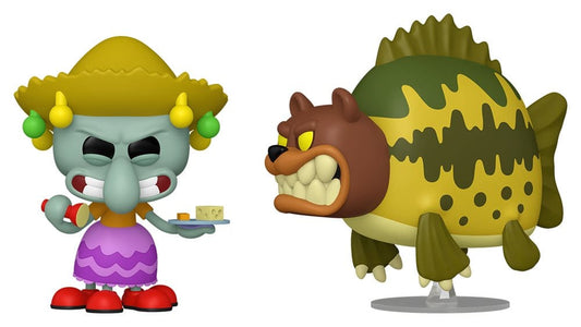 SpongeBob SquarePants POP! Animation Vinyl Figure Squidward & Sea Bear 9 cm
