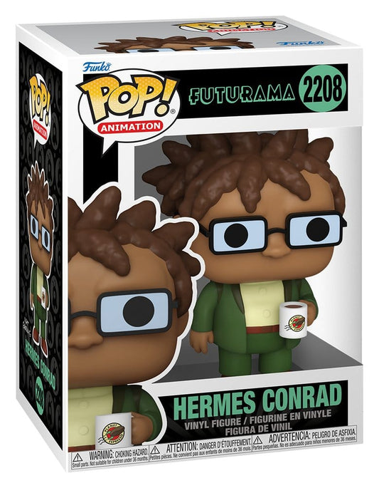 Futurama Pop! Animation Vinyl Figure Hermes w/Mug 9 cm
