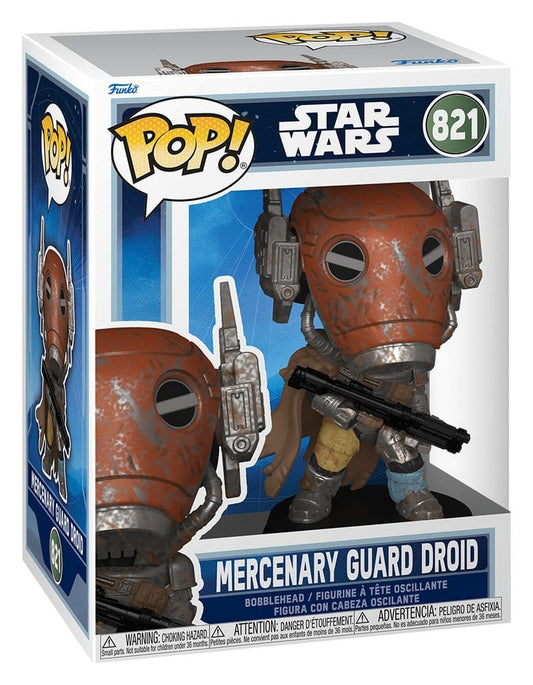Star Wars: The Mandalorian and Grogu POP! Vinyl Bobblehead Figure Mercenary Guard Droid 9 cm
