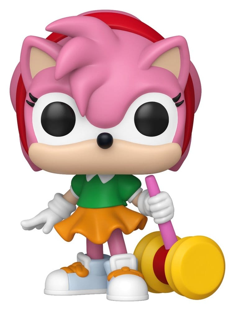 Sonic - The Hedgehog POP! Games Vinyl Figures Amy Rose with Piko Hammer with Chase 9 cm Assortment (6)