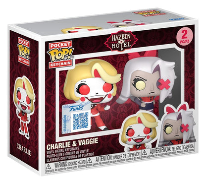 Hazbin Hotel POP! Vinyl Keychain 2-Pack Charlie & Vaggie 4 cm