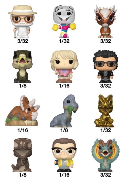 Jurassic Park Bitty POP! Vinyl Figures 2 cm Display (32)