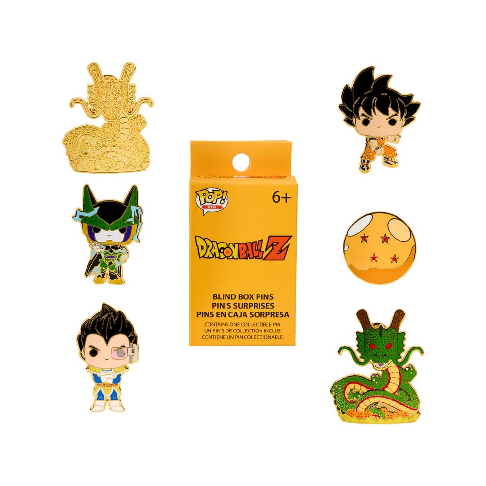 Dragon Ball Z by Loungefly Enamel Pins Blind Box Characters Display (12) Funko POP Pins & Brooches