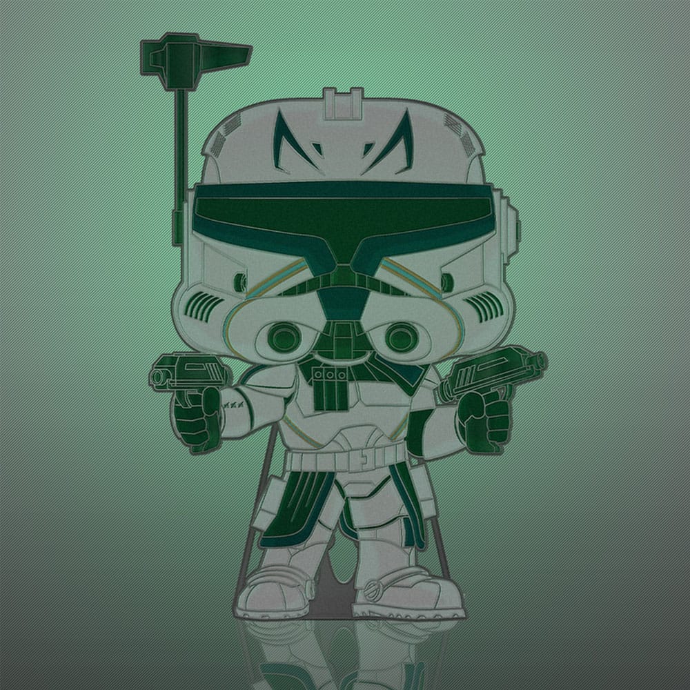 Star Wars Clone Wars Loungefly POP! Enamel Pin Captain Rex (Glow-in-the-Dark) 10 cm Funko POP