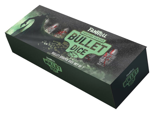 FanRoll Resin Bullet Poly Dice Set Vampire Hunter (7)