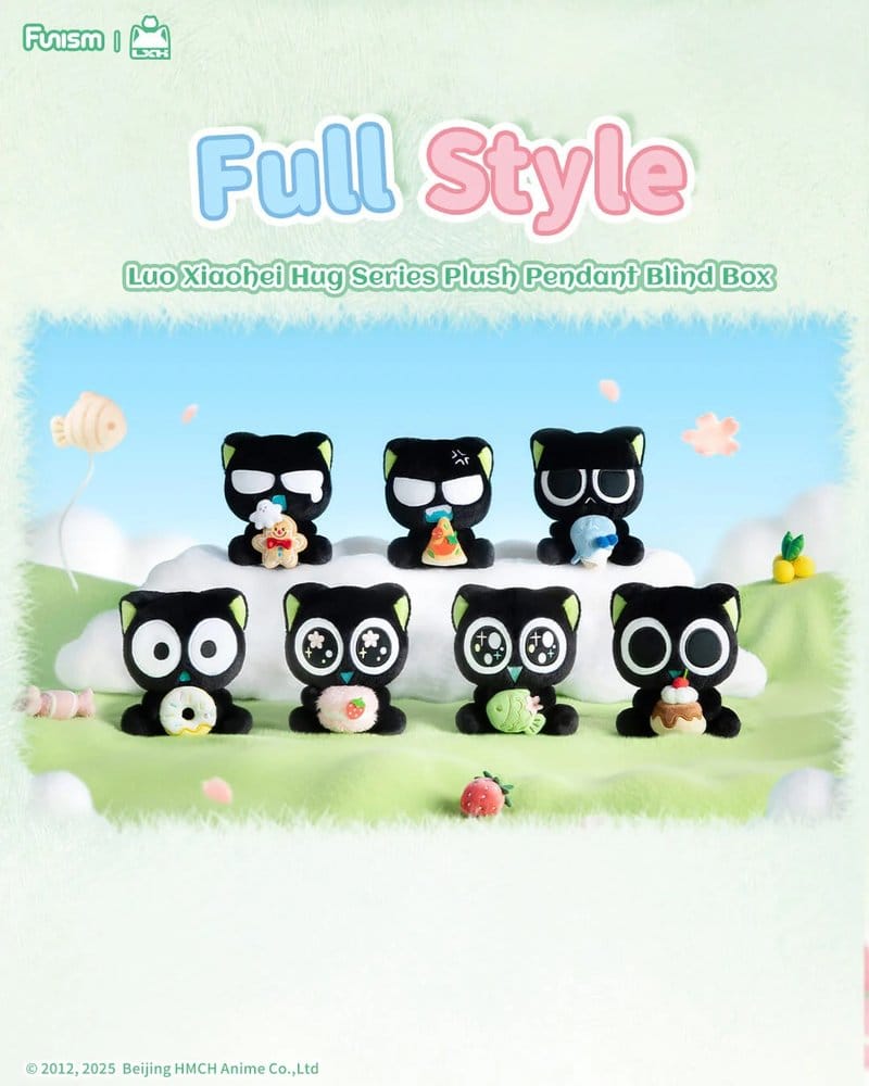 Luo Xiaohei Mini Figures Hug Plush Pendant Series 10 cm Display (6 )
