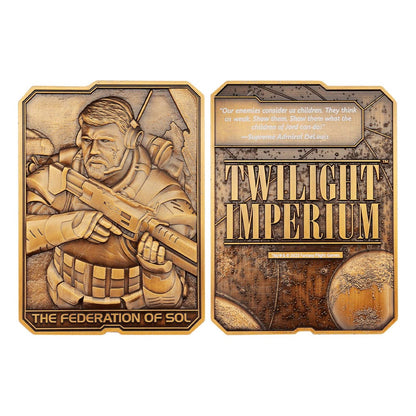 Twilight Imperium Ingot The Federation of Sol Limited Edition Coins